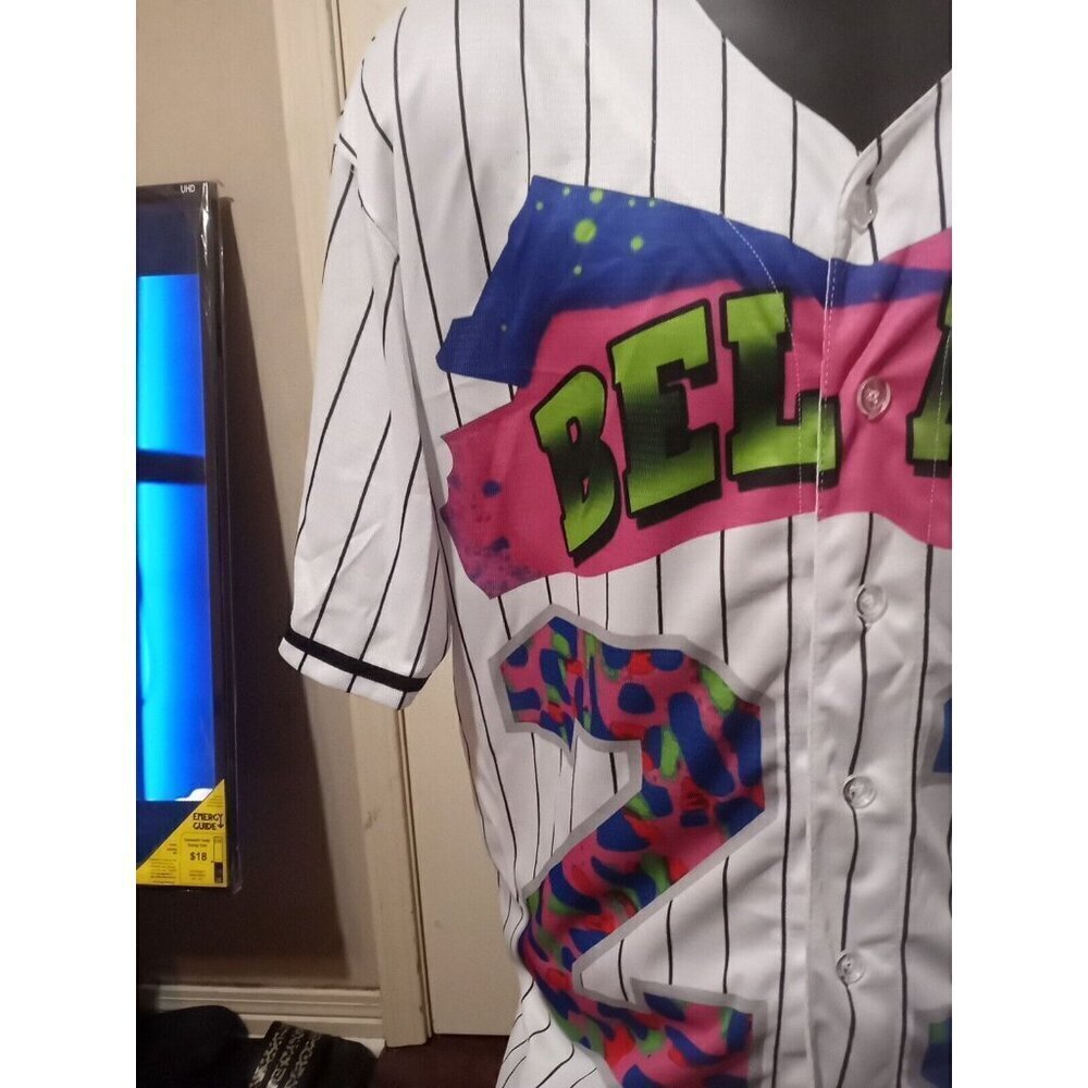 90s Style Bel-Air Baseball Jersey #23 Men's Sz Large L Throwback Fresh Hip Hop - Picture 4 of 11